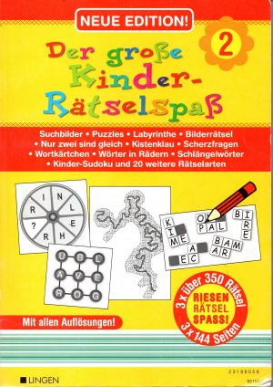 Der große Kinder-Rätselspaß- Nr. 2 und Nr. 3