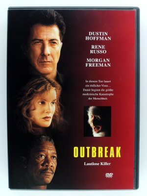 gebrauchter Film – Wolfgang Petersen – Outbreak - Lautlose Killer - Virus Katastrophe in Afrika - Dustin Hoffman, Rene Russo, Donald Sutherland, Wolfgang Petersen