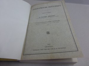 antiquarisches Buch – Alfred Hettner – Geographische Zeitschrift - 25.Jahrgang, 1919.  .