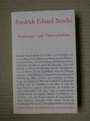 Erziehungs- und Unterrichtslehre (Schöninghs Sammlung Pädagogischer Schriften)