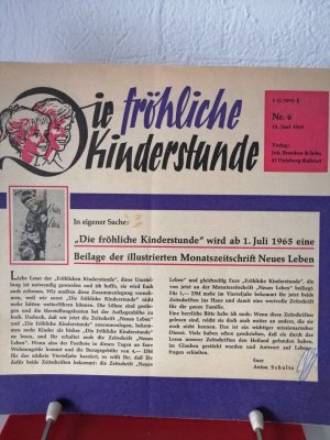 Die fröhliche Kinderstunde Nr. 6 vom 15.6.1965