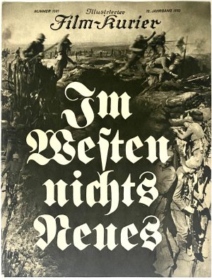 ILLUSTRIERTER FILM-KURIER Im Westen nichts Neues Nr. 1501 von 1930