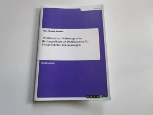 Psychosoziale Belastungen im Rettungsdienst