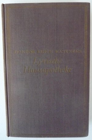 Doktor Erich Kästners Lyrische Hausapotheke - Erstausgabe