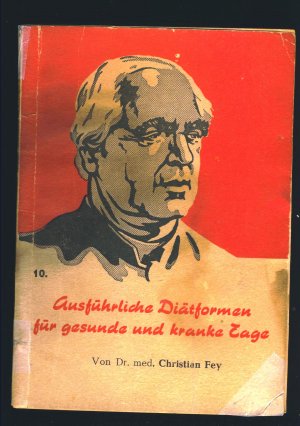 antiquarisches Buch – Dr. med – "Ausführliche Diätformen für gesunde und kranke Tage"