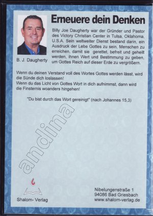 gebrauchtes Hörbuch – Billy Joe Daugherty – Erneure dein Denken