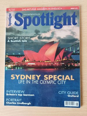 gebrauchtes Buch – Spotlight - Das aktuelle Magazin in Englisch - August 8/99 Sydney Special