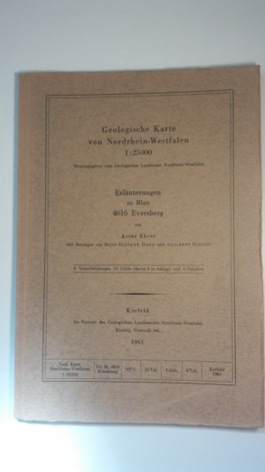 Geologische Karte von Nordrhein-Westfalen 1:25000. Erläuterungen zu Blatt 4616 Eversberg