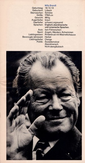 Willy Brandt Bundeskanzler in Deutschland