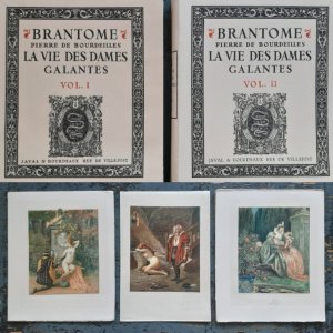 antiquarisches Buch – Bourdeille, Pierre de – La vie des dames galantes - 2 Bde. - "Exemplaire hors commerce" mit Extrasuite