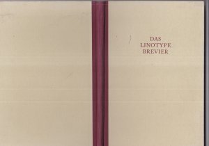 antiquarisches Buch – Fritz Schröder – Das Linotype Brevier