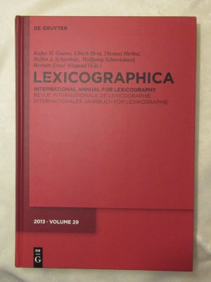 Lexicographica. International Annual for Lexicography. Vol. 29 (2013)