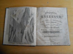 Lithographirtes Lesebuch, Briefe, Aufsätze, Contracte, Rechnungen, Vocalmusik, Schönschreiben, Giftpflanzen, Zeichenkunst