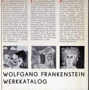 gebrauchtes Buch – Wolfgang Frankenstein – Werkkatalog