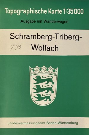 gebrauchtes Buch – Topographische Karte 1:35 000 Schramberg- Triberg- Wolfach