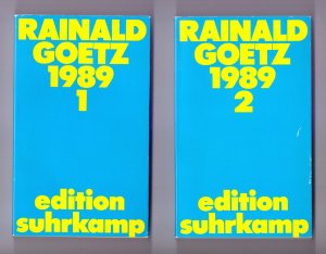 Rainald Goetz 1989. Festung: 2.1; 2.2. Edition Suhrkamp ; 1794 = N.F., Bd. 794