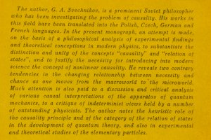 gebrauchtes Buch – Svechnikov, G. A – Causality and the Relation of States in Physics