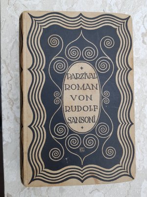 Parsival Einband vorn und Rücken von C. O. Czeschka Wiener Jugendstil Kunstgewerbeschule Hamburg