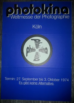 gebrauchtes Buch – Photographie Weltmesse Köln 1974 - Doppelwerbeblatt