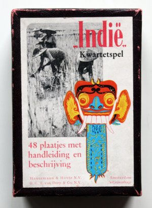 gebrauchtes Spiel – Koloniaal Instituut Amsterdam – Indie Kwartetspel. 48 plaatjes met handleiding en beschrijving.