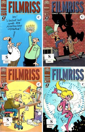 FILMRISS - Heft 1, 2, 3 + 4 / 2002. Comics, Cartoons, Zeitungsstrips