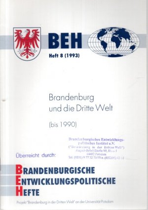 gebrauchtes Buch – Walter Hundt  – BEH Brandenburgische Entwicklungspolitische Hefte - Heft 8 (1993)