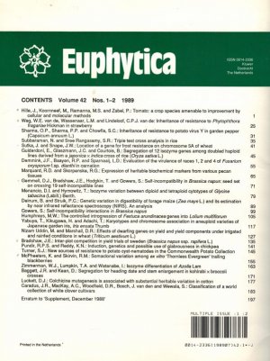 gebrauchtes Buch – Euphytica – Euphytica Volume 42, 1989 No. 1-2 und 3 (2 Hefte) gebrauchtes Buch – Euphytica – Euphytica Volume 42, 1989 No. 1-2 und 3 (2 Hefte)