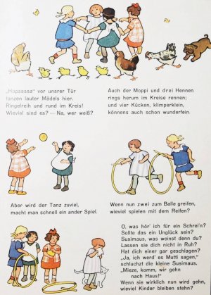 Eine ganz fidele Rechnerei., (Bilder) von Gertrud Caspari.