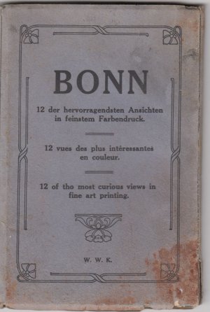 Bonn - 12 der hervorragendsten Ansichten in feinstem Farbendruck (ca. 1900-1918)