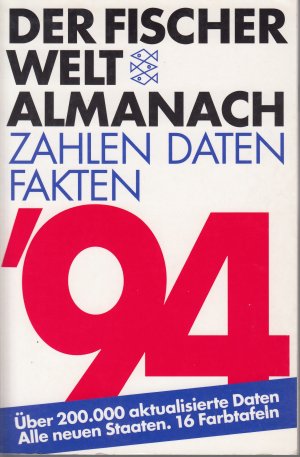 gebrauchtes Buch – Baratta, Mario von – Der Fischer Weltalmanach 1994 - Zahlen, Daten, Fakten