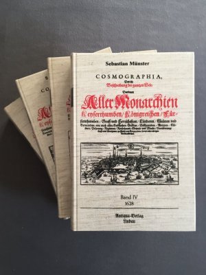 Cosmographia. Das ist Beschreibung der ganzen Welt. Faksimile-Druck nach dem Original von 1628. Band 1-4. 4 Bände