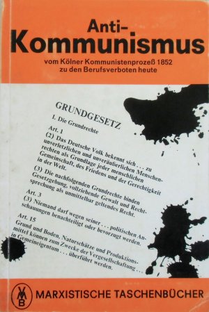gebrauchtes Buch – Martin Hundt, Fritz Krause – Anti-Kommunismus