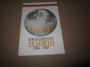 gebrauchtes Buch – Presse- und Informationsamt der Bundesregierung  – Das KSZE-Folgetreffen Madrid 1980 - 1983
