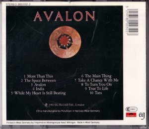 gebrauchter Tonträger – Roxy Music – Avalon