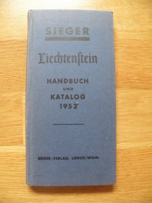 Sieger Liechtenstein Handbuch und Katalog 1953