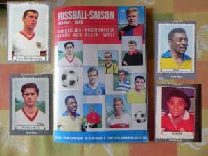 SIGNIERT Sicker Fußball-Saison 1967/68 *ALBUM KOMPLETT TOP* PELE BECKENBAUER