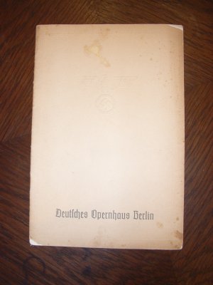 antiquarisches Buch – Programmheft Deutsche Oper Berlin Zar und Zimmermann 1938 Albert Lortzing