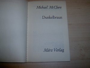 antiquarisches Buch – McClure Michael – Dunkelbraun.