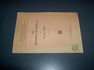 antiquarisches Buch – Hermann Vischer – Die Flurnamen von Neckarelz. (= Badische Flurnamen; Band II - Heft 3).