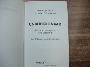 Unberechenbar - Das Leben ist mehr als eine Gleichung