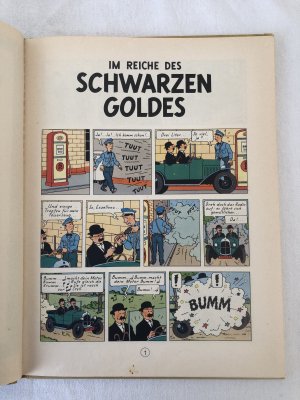 antiquarisches Buch – Hergé, Tim der pfiffige Reporter – Im Reiche des schwarzen Goldes