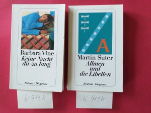 gebrauchtes Buch – Martin Suter + Barbara Vine – 2 Diogenes Taschenbücher: " Allmen und die Libellen " + " Keine Nacht dir zu lang "