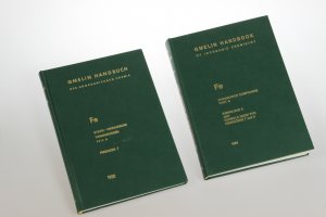 Gmelins Handbuch der Anorganischen Chemie. Fe Eisen-Organische Verbindungen. Teil A: Ferrocen 7. Organoiron Compunds. Part A: Ferrocene 8. [2 Bde/vols […]