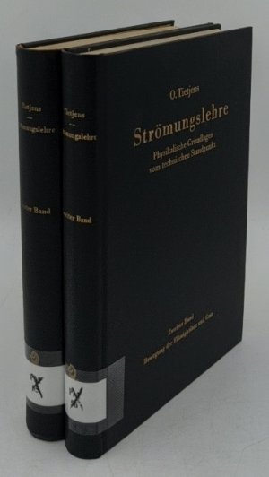 Strömungslehre, Physikalische Grundlagen vom technischen Standpunkt - 2 Bände : 1. Hydro- und Aerostatik : Bewegung der idealen Flüssigkeit / 2. Bewegung […]