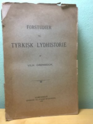 Forstudier til tyrkisk lydhistorie.