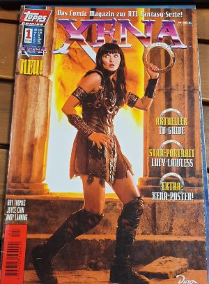 gebrauchtes Buch – Topps Comic - Xena #1 (mit Lucy Lawless Star-Portrait & Xena-Poster)