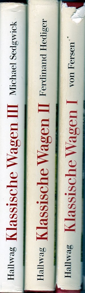 gebrauchtes Buch – von Fersen,Hans-Heinrich,Hediger,Ferdinand undSedgwick – Klassische Wagen 1-3