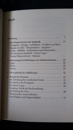 gebrauchtes Buch – Taureck, Bernhard H – Die Sophisten zur Einführung