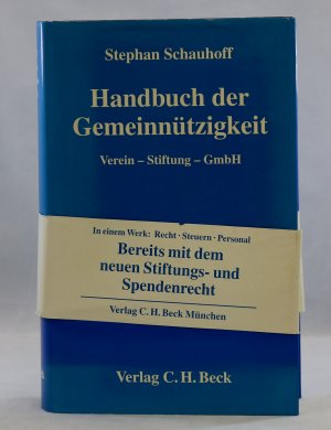 gebrauchtes Buch – Dr. Stephan Schauhoff – Handbuch der Gemeinnützigkeit