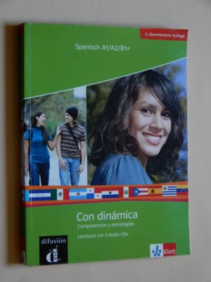 gebrauchtes Buch – Con dinámica - Competencias y estrategias. Lehrbuch + 3 Audio-CDs